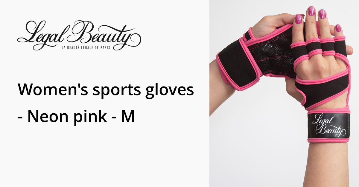 Women's sports gloves Sports Gloves Neon pink M Legal Beauty